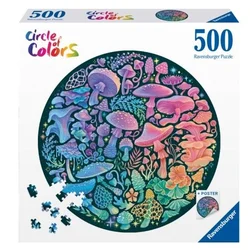 Ravensburger Okrogla sestavljanka Krog barv: Gobe 500 kosov