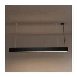 LED luster na sajli LED/55W/230V 3000/4000/6500K 120 cm crni
