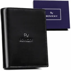 shumee Elegantna moška usnjena denarnica brez zaponke - Rovicky