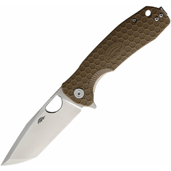 Honey Badger Knives Large Linerlock Tanto Tan