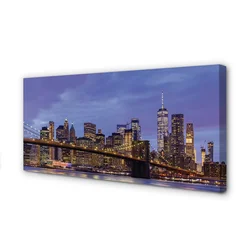 tulup.si Slika na platnu Sunset most reke 140x70 cm
