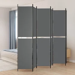 Vidaxl vidaXL 6-delni paravan, antracit, 300 x 220 cm, blago
