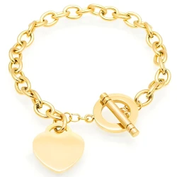 Narukvica Elegant Heart - Zlatna KP28712