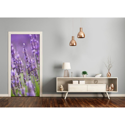 tulup.si Nalepka na vratih Polja sivke 85x205 cm