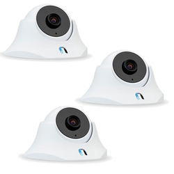 Ubiquiti UniFi UVC-Dome Video IP Camera,IR LED,H.264,720p HD,30 FPS,Mic,PoE,Indoor -3Pack (UVC-Dome-3)