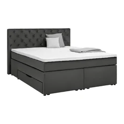 Boxspring Krevet Chester 180/200 cm , grafitno siva