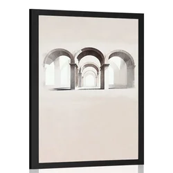 Plakat čarobnost rustikalnih obokov - 20x30 white