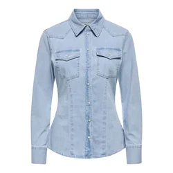 ONLY Bluza ONLOlivia svetlo modra