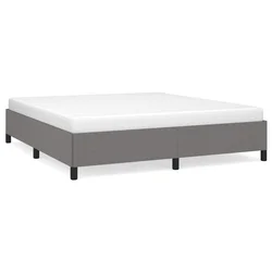 Vidaxl Posteljni okvir brez vzmetnice temno siv 160x200 cm blago