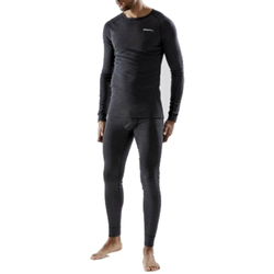 Craft Core Wool Merino Black Melang moški set, XL