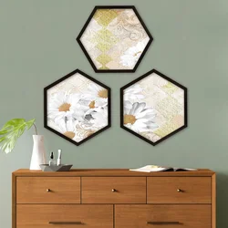 Wallity Uokvirena slika 6GEN1067825636, 35x35 cm, 3 dijela