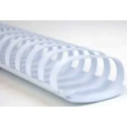 Spirale PVC 38 mm, bele, 50 kos