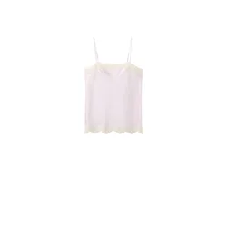 MANGO Top DELICAT kremna / pastelno lila