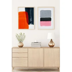 Wallity Uramljena slika Huhu8, 35x50 cm , 2 dela