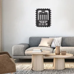 Wallity Zidna dekoracija Berlin Stamp, Crna