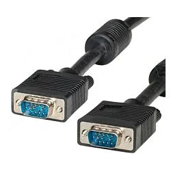 Secomp HQ VGA Cable + Ferrite, HD15, M/M 3 m