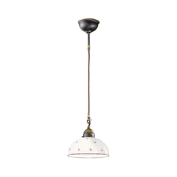 Kolarz 731.30.68 - Luster na sajli NONNA 1xE27/75W/230V, prečnik 30 cm, crvena