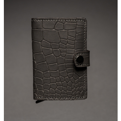W BRAND Novčanik W Tech Croco crni