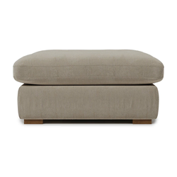 Kremno bel tekstilni otoman Comfy - Scandic