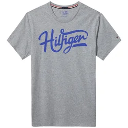 TOMMY HILFIGER Majica pegasto siva
