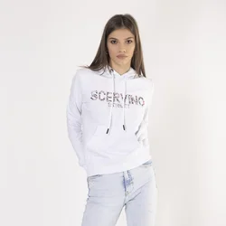 SCERVINO STREET Ženski duks sa šarenim cirkonima beli
