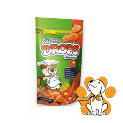 Dafiko Drops Carrot 75g, Poslastice za glodare sa ukusom šargarepe