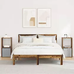 Noćni ormarić s ladicama 2 pcs Staro drvo 35 x 32 x 68,5 cm