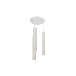 LED luster na sajli TUBA 3xGU10/4,8W/230V bela