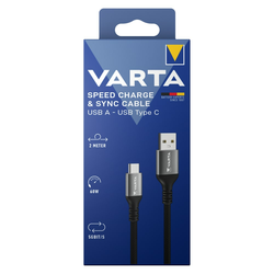 VARTA Speed Charge & Sync USB A - USB Type C Kabl