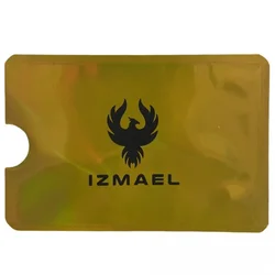 Zaštitna futrola za RFID karticu Izmael - Zlatna KP22547