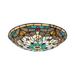 Prezent 1714 - Plafonska lampa TIFFANY 3xE27/40W/230V