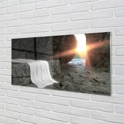 tulup.si Steklena slika Jama 100x50 cm 2 obešalnika