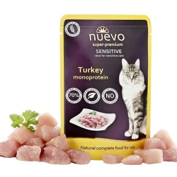 NUEVO Vlažna hrana za mačke Sensitive, Ćuretina, 85g