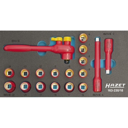 Hazet Komplet nasadnih ključeva, metrički 3/8 (10 mm) 18-dijelni set Hazet 163-230/18