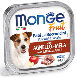 Monge Fruit Hrana Za Pse, Pašteta, Jagnjetina I Jabuka, Adult, 100g