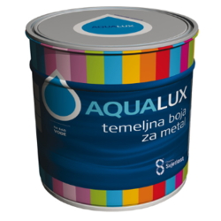 Aqualux temeljna barva za kovino na vodni osnovi (2 barvna odtenka)-0,75L