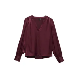 VERO MODA Bluza VMCHARM burgund