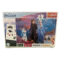Trefl Puzzle 35 + nalepke - Frozen