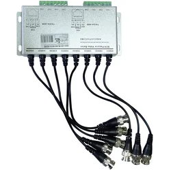 GEMBIRD Balun za 8 kamera RJ45-8CH-300M, AHD, CVI, TVI, Do 5 megapiksela, Srebrni