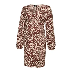 Vero Moda Maternity Obleka VMMFRIGA bež/rjava