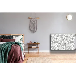 tulup.si Dekoracija za radiatorje Doodle-style mačke 90x60 cm