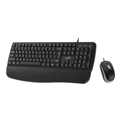 GENIUS KM-123 USB US crna tastatura+ USB crni miš