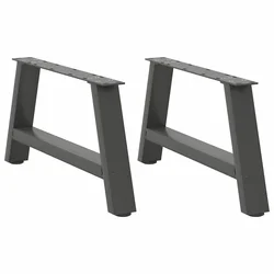 Noge za klub stolić A-oblika 2 kom antracit 60 x (30-31) cm čelik