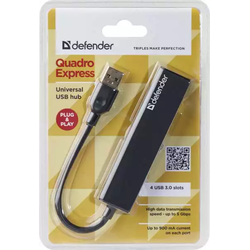 USB Hub 4 ports Defender 3.0 Quadro Expres