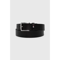 Usnjen pas Tommy Hilfiger moški, črna barva, AM0AM08360