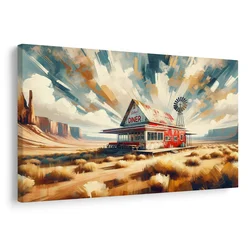 Slika osamljeni diner - 60x40