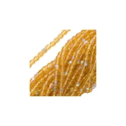Češke perle polirane 4mm topaz AB