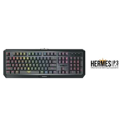 tipkovnica GAMDIAS HERMES P3 RGB, mehanska, ENG, USB, črna
