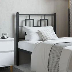 Vidaxl vidaXL Kovinsko vzglavje postelje črne barve 75 cm