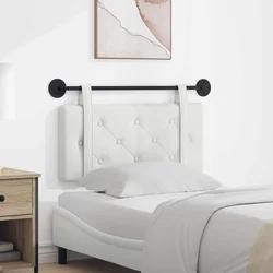 vidaXL Visoki naslon za glavo Bela 90 cm Umjetno usnje